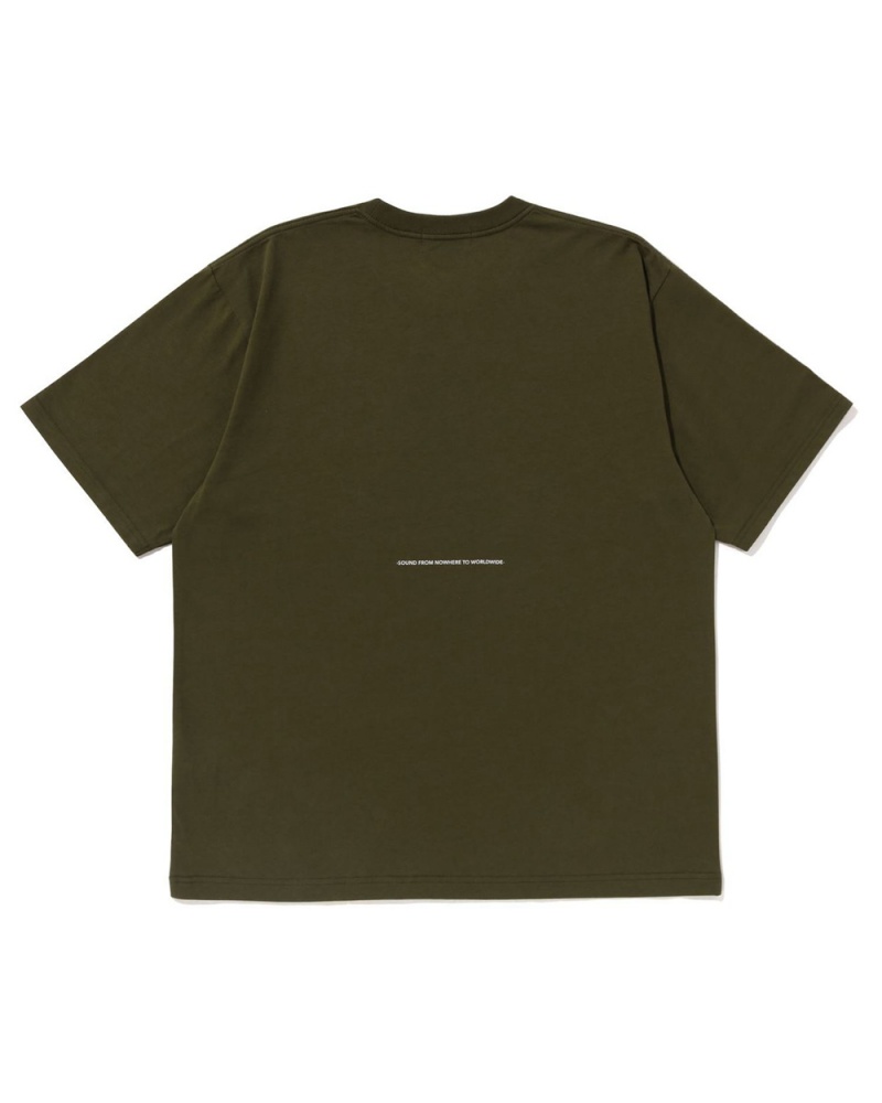 T Shirts Bape Sounds Logo Vert Homme | JBC-16860642